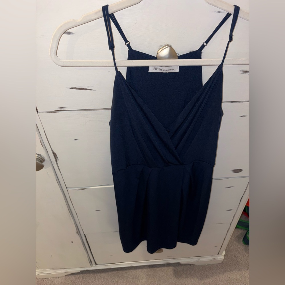 Bcbgeneration Navy Spaghetti Strap Mini Dress - image 2